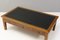 Vintage Coffee Table with Leather Top, 1930s, Image 5