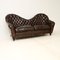 Vintage Chesterfield Style Sofa in Leather, 1980s 2