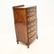 Vintage Burr Walnut Chest on Chest of Drawers, 1930s 4