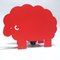 Vintage Italian Red Sheep Lamp, 1970, Image 1