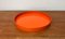 Orangefarbenes Mid-Century Space Age Kunststoff Tablett, 1960er 1