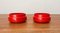 Mid-Century Danish Space Age Red Stacking Bowls from Nordsted Design, 1960s, Set of 2 2
