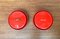 Mid-Century Danish Space Age Red Stacking Bowls from Nordsted Design, 1960s, Set of 2, Image 9