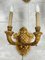 Vintage Wall Lamps in Golden Carved Wood, 1960s, Set of 4, Image 4