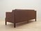 Danish Brown Leather Sofa, 1970s 5