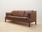 Danish Brown Leather Sofa, 1970s, Image 3