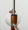 Mid-Century Space Age Wood and Glass Ceiling Lamp from Temde, Switzerland, 1960s 22