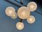 Mid-Century Space Age Wood and Glass Ceiling Lamp from Temde, Switzerland, 1960s 8