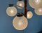 Mid-Century Space Age Wood and Glass Ceiling Lamp from Temde, Switzerland, 1960s 4