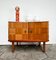 Englisches Holz Sideboard mit Rautenmuster, 1960er 11