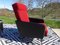 Vintage Armchairs in Red and Black, Set of 2 5