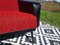 Fauteuils Vintage Rouge et Noir, Set de 2 9