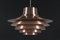 Large Verona Pendant Light in Copper by Svend Middelboe for Nordisk Solar, Denmark, 1980s 1