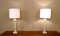 Grandes Lampes de Bureau en Albâtre Blanc par Nordic Company, de Nordiska Kompaniet, Suède, Set de 2 8