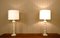 Large Swedish White Alabaster Table Lamps by Nordic Company, from Nordiska Kompaniet, Set of 2 2