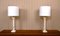 Large Swedish White Alabaster Table Lamps by Nordic Company, from Nordiska Kompaniet, Set of 2 1