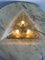Lámpara de pared triangular grande de cristal de Murano de La Murrina, años 80, Imagen 12
