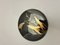 Vintage Japanese Netsuke Matcha Maker with Maki-E Lacquer with Gold Water Lilies and Multicoloured Kingfisher on Shiny Black Background, 1970s, Image 4