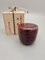 Vintage Japanese Netsuke Matcha Container with Maki-E Lacquer in Bordeaux Colour with Black Petals, 1960-70s, Image 4