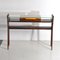 Italian Sculptural Console Table in Dark Walnut in the style of Ico Parisi, 1950s, Image 2