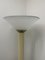 White Murano Table Lamp with Ivory and Brass Base, 1940s 5