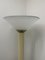 White Murano Table Lamp with Ivory and Brass Base, 1940s, Image 5