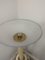 Lampada da tavolo di Murano bianca con base in avorio e ottone, anni '40, Immagine 4