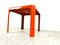 Space Age Orange Fiberglass Side Table, 1970s, Image 7