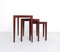 Mahogany Nesting Tables by Severin Hansen for Haslev Møbelsnedkeri, 1960s, Set of 3 5