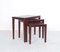 Mahogany Nesting Tables by Severin Hansen for Haslev Møbelsnedkeri, 1960s, Set of 3 4