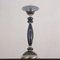 Lámpara de mesa vintage de cristal de Murano azul y gris, Imagen 3
