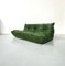 Vintage Togo 3-Seater Sofa in Forest Green Leather by Michel Ducaroy for Ligne Roset 5