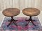 English Round Tables in Mahogany, 1970s, Set of 2 8