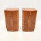 Art Deco Walnut Bedside Cabinets, 1930, Set of 2 2