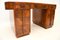 Art Deco Burr Walnut & Leather Top Partners Desk, 1920s 11