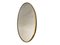 Espejo ovalado de latón, años 50, Imagen 1