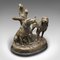 Vintage American Bloodhound Ornament in Bronze & Marble, 1950s, Image 1