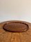 Edwardian Mahogany Inlaid Oval Tea Tray, 1900s 1