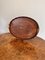 Edwardian Mahogany Inlaid Oval Tea Tray, 1900s 2