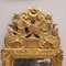 Französischer Spiegel aus geschnitztem und goldenem Holz 6