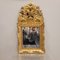 Französischer Spiegel aus geschnitztem und goldenem Holz 4