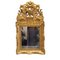 Französischer Spiegel aus geschnitztem und goldenem Holz 1