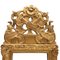 Französischer Spiegel aus geschnitztem und goldenem Holz 5