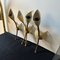 Arredoluce zugeschriebene Mid-Century Modern Messing Wandleuchten, 1950er, 3er Set 4