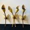 Mid-Century Modern Brass Wall Sconces attributed to Arredoluce, 1950s, Set of 3 2