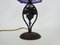 Art Deco French Mushroom Glass Lamp Wrought Iron and Glass Paste, 1930s 6