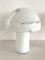 Italienische Mid-Century Mushroom Tischlampen aus weißem Muranoglas von Mazzega, 1970er, 2er Set 10