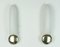 Long Narrow Sconces White Glass Satin Glass and Brass from Honsel, 1990s, Set of 2 3
