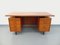 Bureau Double-Face Vintage Scandinave en Teck, 1960s 1