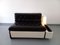 Vintage Italian Sofa Bed with Integrated Lighting in Skai, Fiberglass and Rosewood by Beka Tortuga, 1970s 5